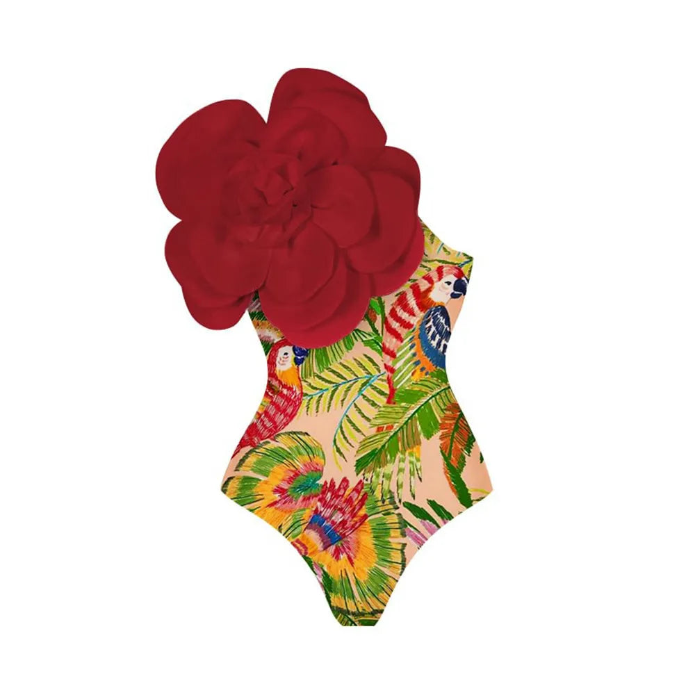 Santorini Bloom Luxe Swim Collection