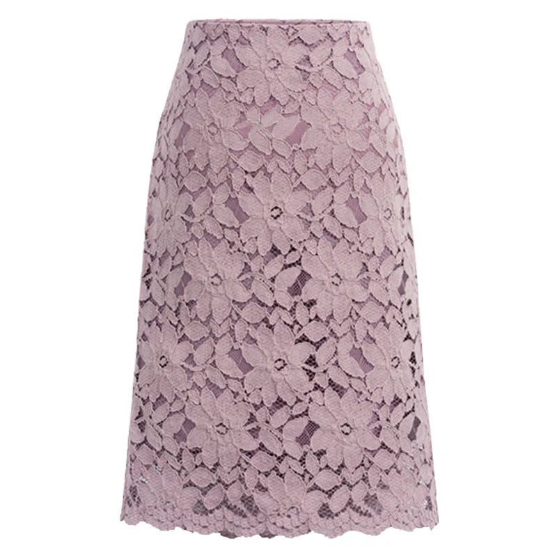 Blossom Lace Midi Skirt