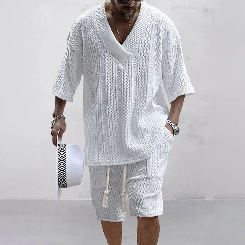 The “Coastal Heir” Knit Luxe Set