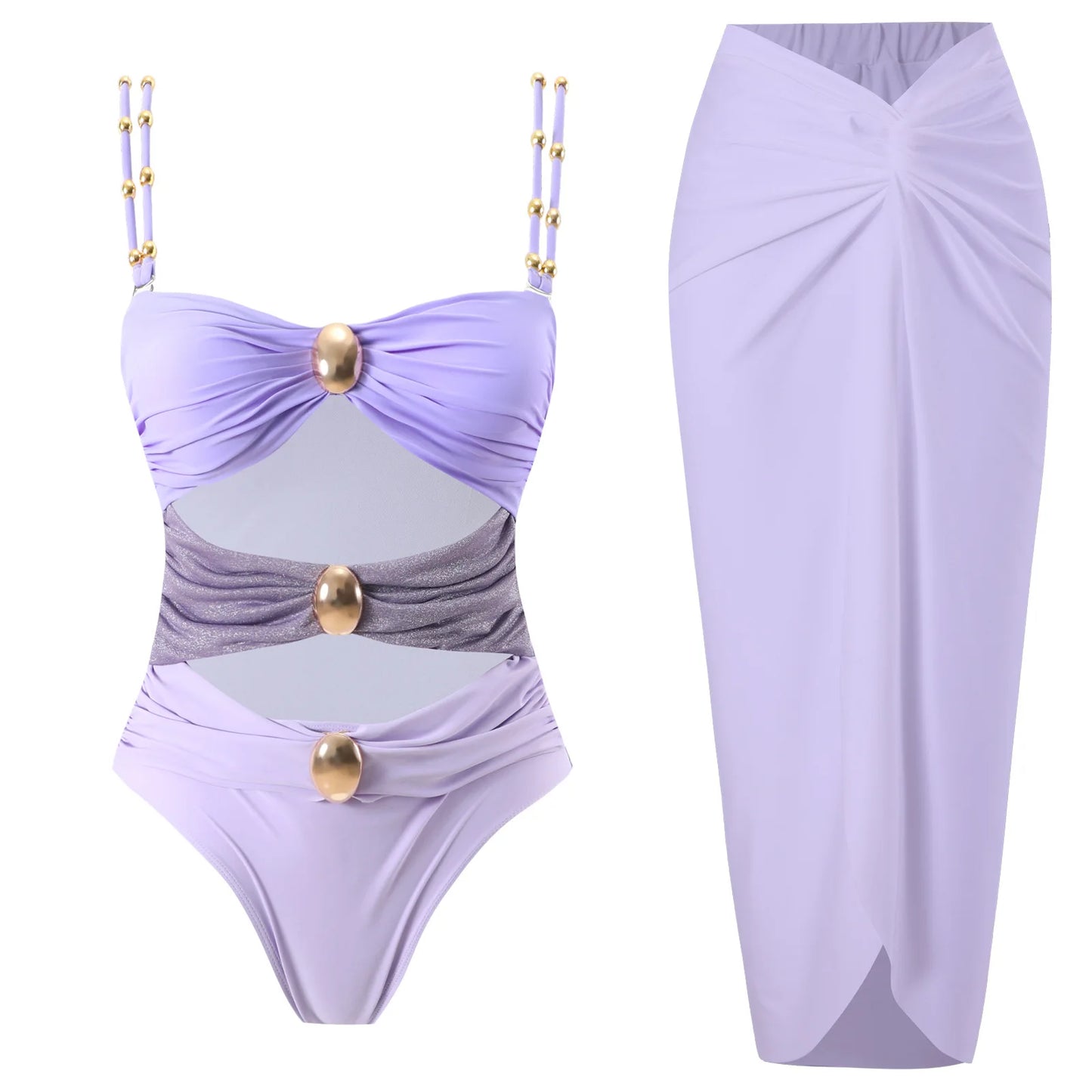 Santorini Bloom Luxe Swim Collection