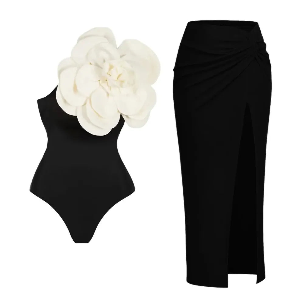 Santorini Bloom Luxe Swim Collection