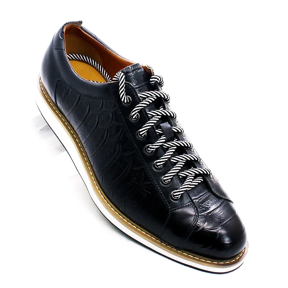 The Emerald Crest Leather Sneakers