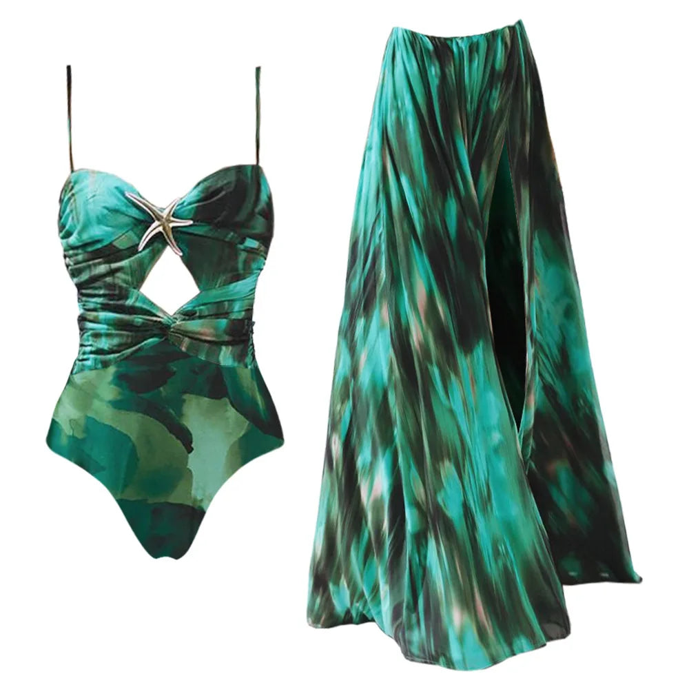 Santorini Bloom Luxe Swim Collection