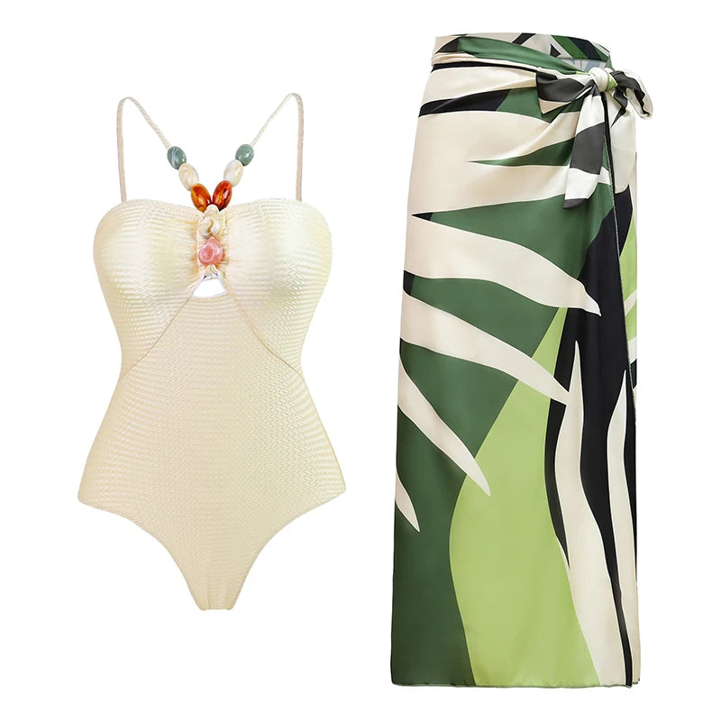 Santorini Bloom Luxe Swim Collection