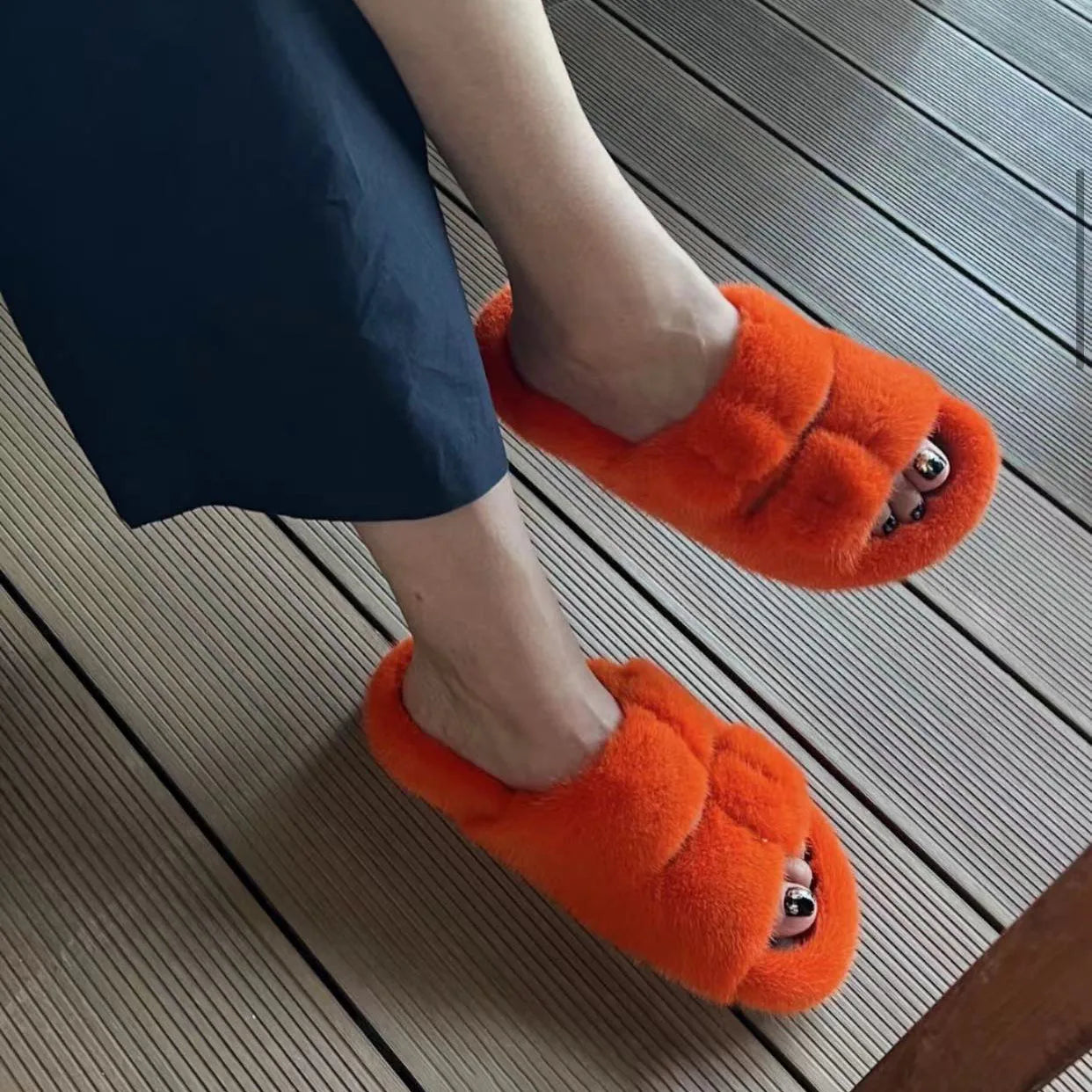 Soft Life Mink Luxe Slides