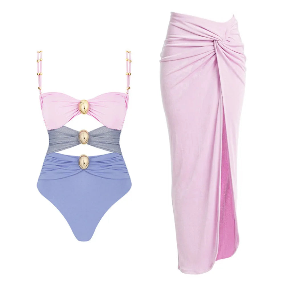 Santorini Bloom Luxe Swim Collection