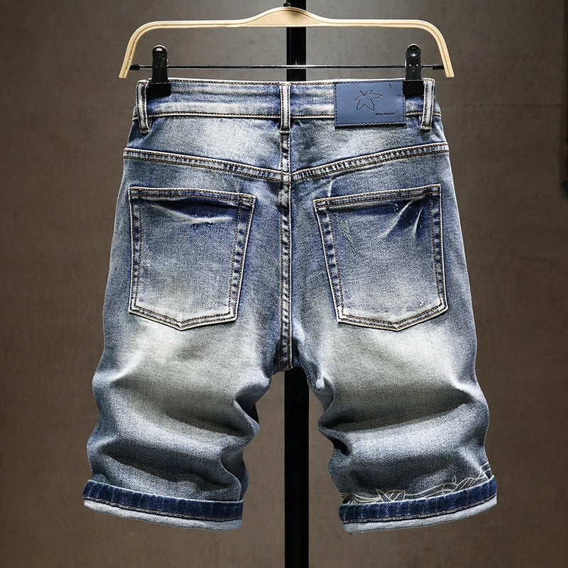 Urban Edge Stretch Denim Shorts