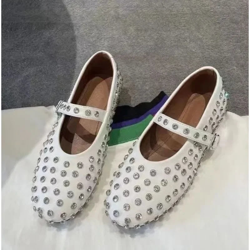 Diamond Rebel Mary Jane Flats