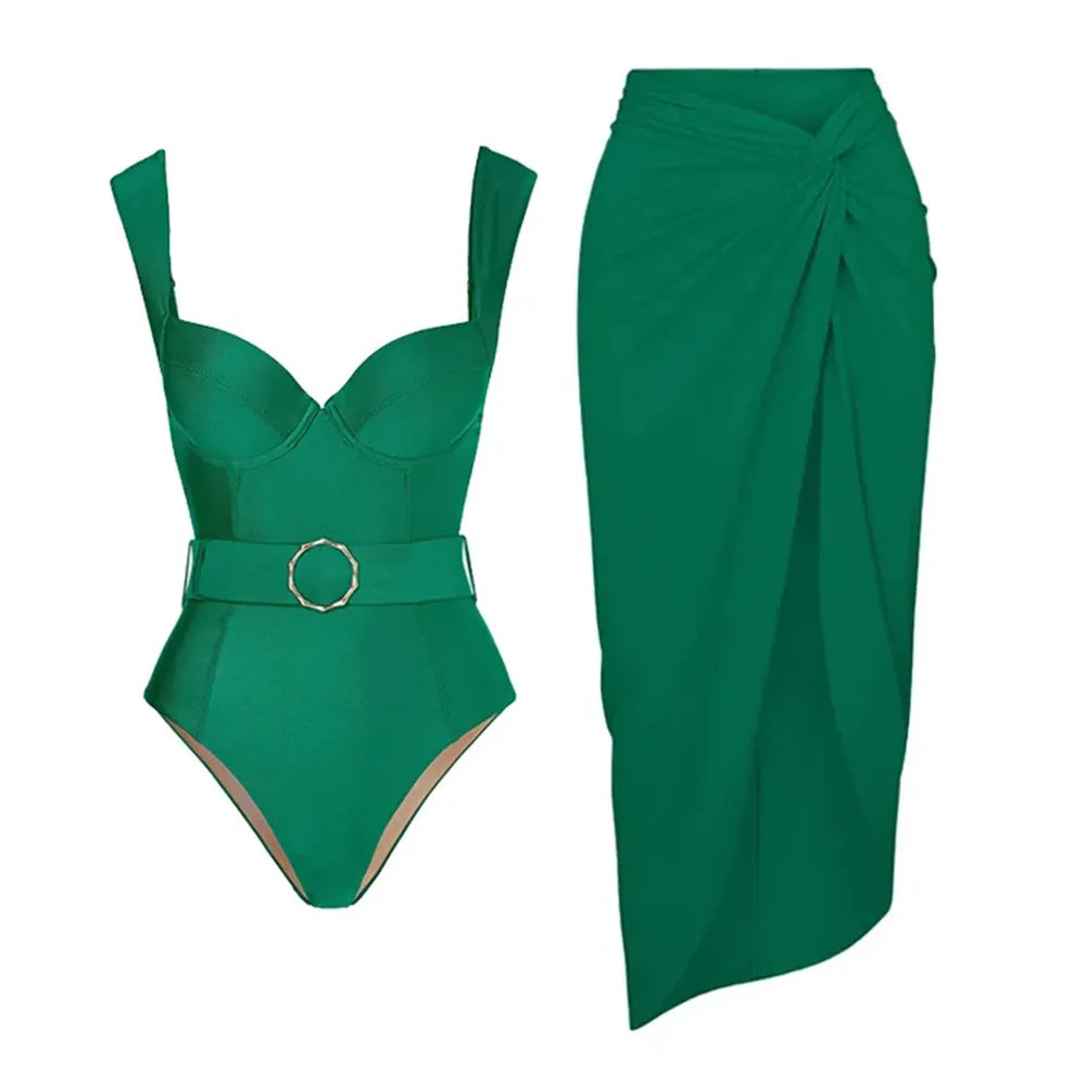 Santorini Bloom Luxe Swim Collection