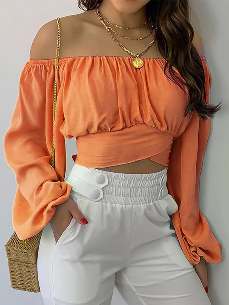 Soft Life Off-Shoulder Confidence Blouse