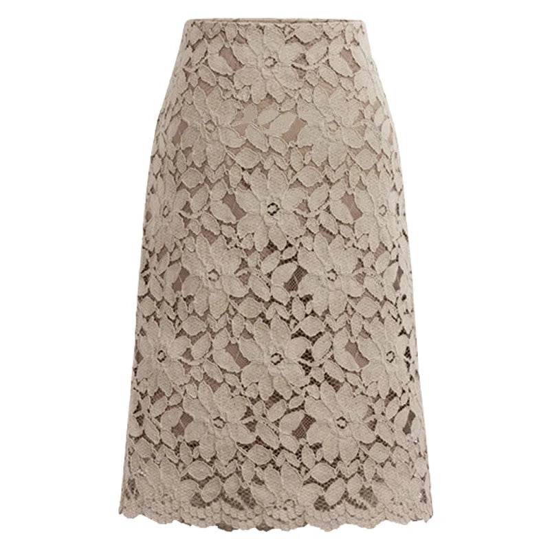 Blossom Lace Midi Skirt