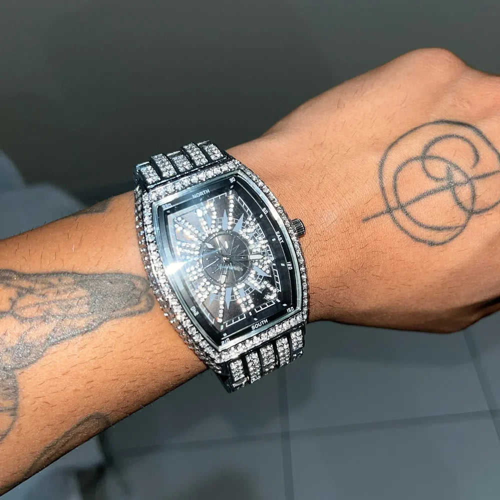 Royal Compass™ Iced Tonneau Watch