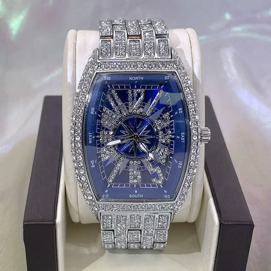Royal Compass™ Iced Tonneau Watch