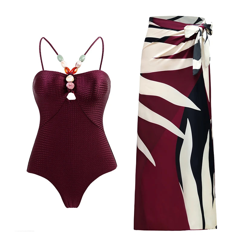 Santorini Bloom Luxe Swim Collection