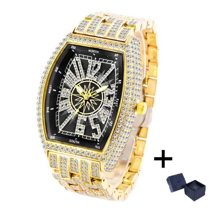 Royal Compass™ Iced Tonneau Watch