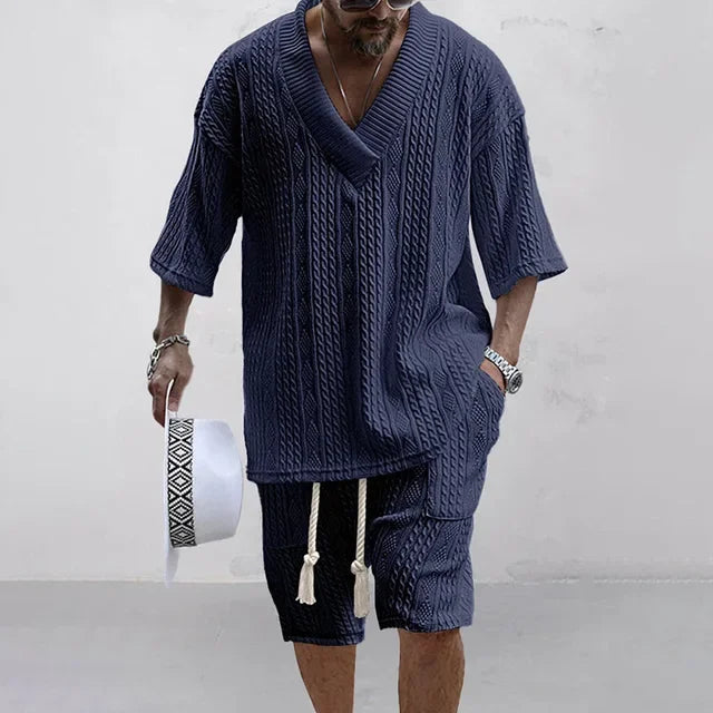 The “Coastal Heir” Knit Luxe Set