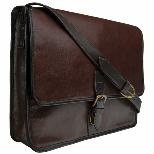 The “Legacy Brief” Buffalo Leather Messenger